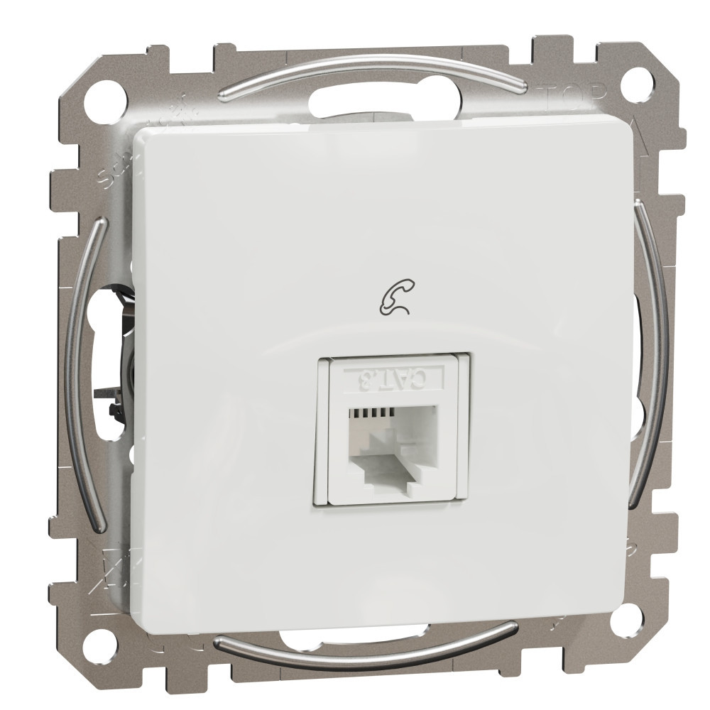 Розетка RJ11 телефонна Бял  - SCHNEIDER ELECTRIC Sedna Design SDD111491