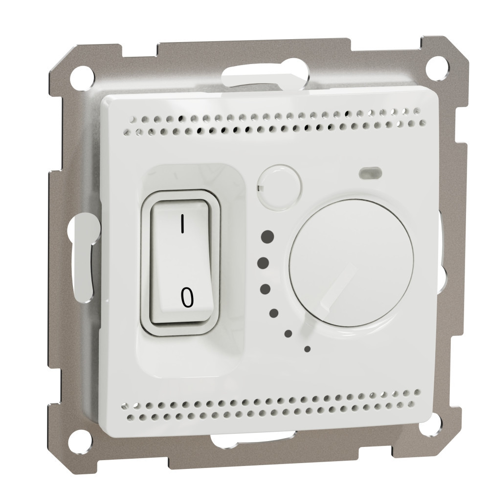 Стаен термостат 16A обхват 5 °C до 30 °C Бял  - SCHNEIDER ELECTRIC Sedna Design SDD111506