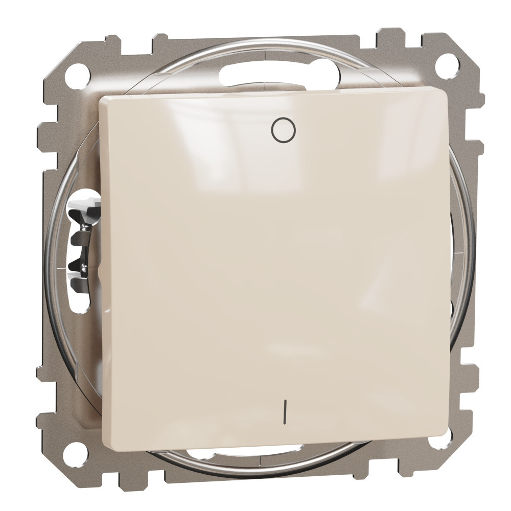 Двуполюсен ключ 16A I/O Крем  - SCHNEIDER ELECTRIC Sedna Design SDD112162