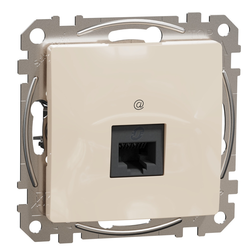 Розетка RJ45 UTP cat.6 Крем  - SCHNEIDER ELECTRIC Sedna Design SDD112461