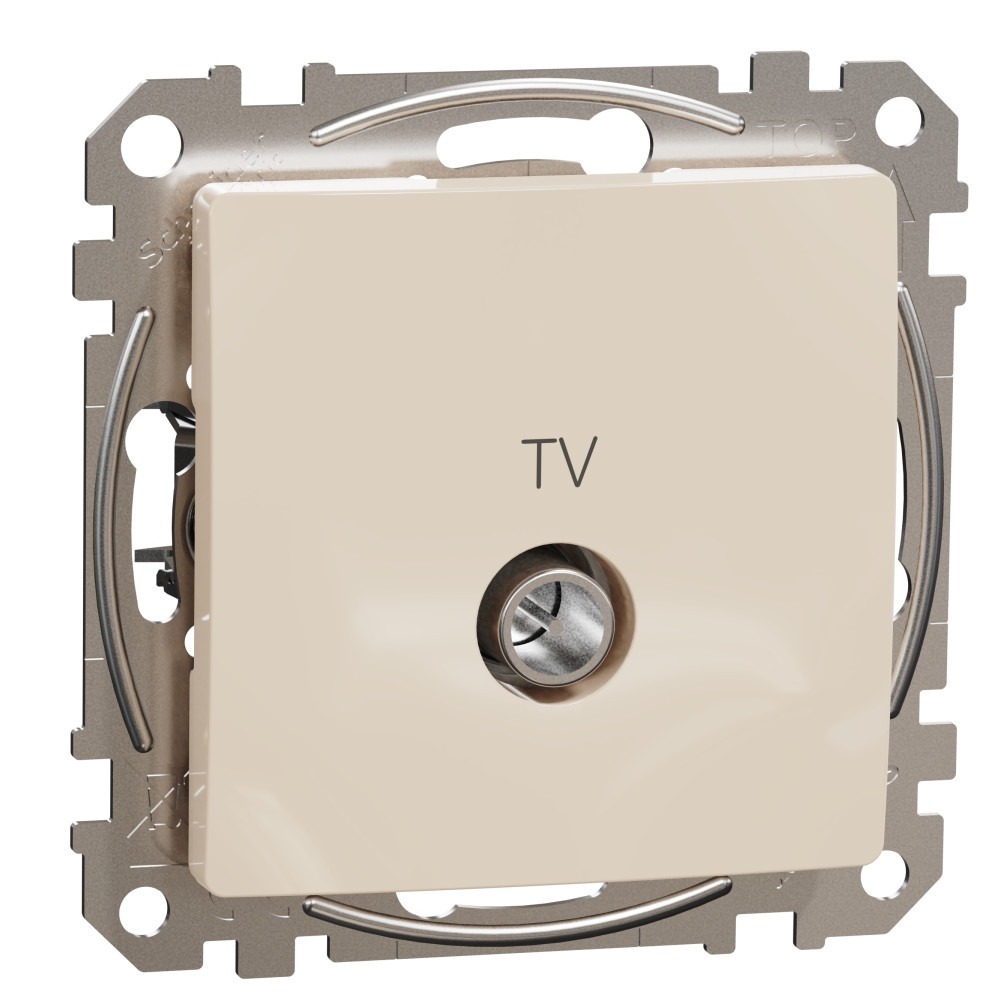 TV Розетка крайна 4dB Крем  - SCHNEIDER ELECTRIC Sedna Design SDD112471