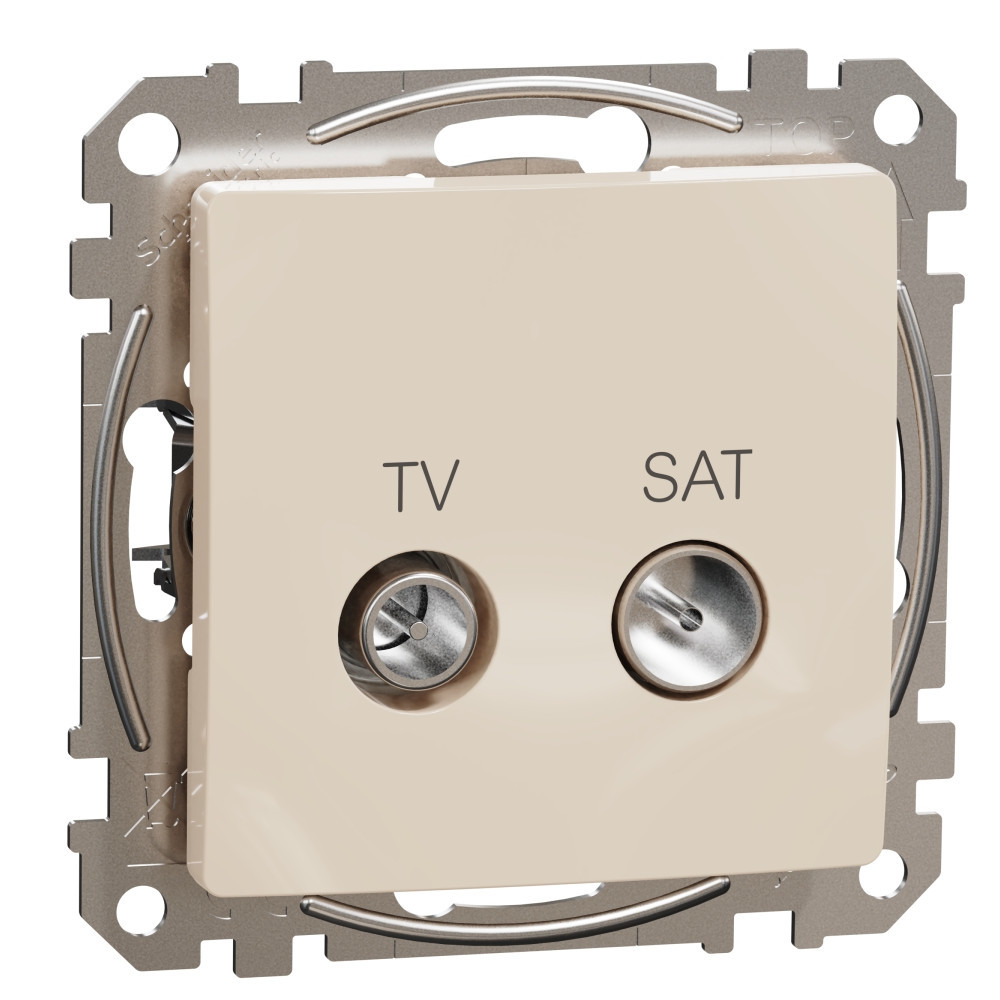 TV+SAT Розетка крайна 4dB Крем  - SCHNEIDER ELECTRIC Sedna Design SDD112471S