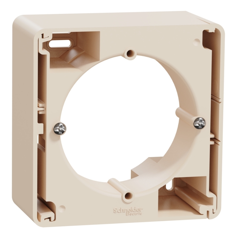 Конзола единична за открит монтаж Крем  - SCHNEIDER ELECTRIC Sedna Design SDD112901