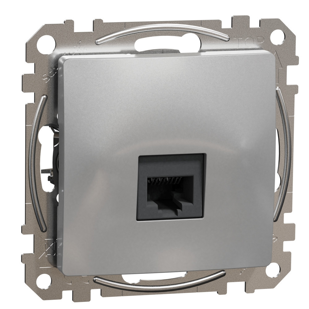Розетка RJ45 UTP cat.6 Алуминий  - SCHNEIDER ELECTRIC Sedna Design SDD113461