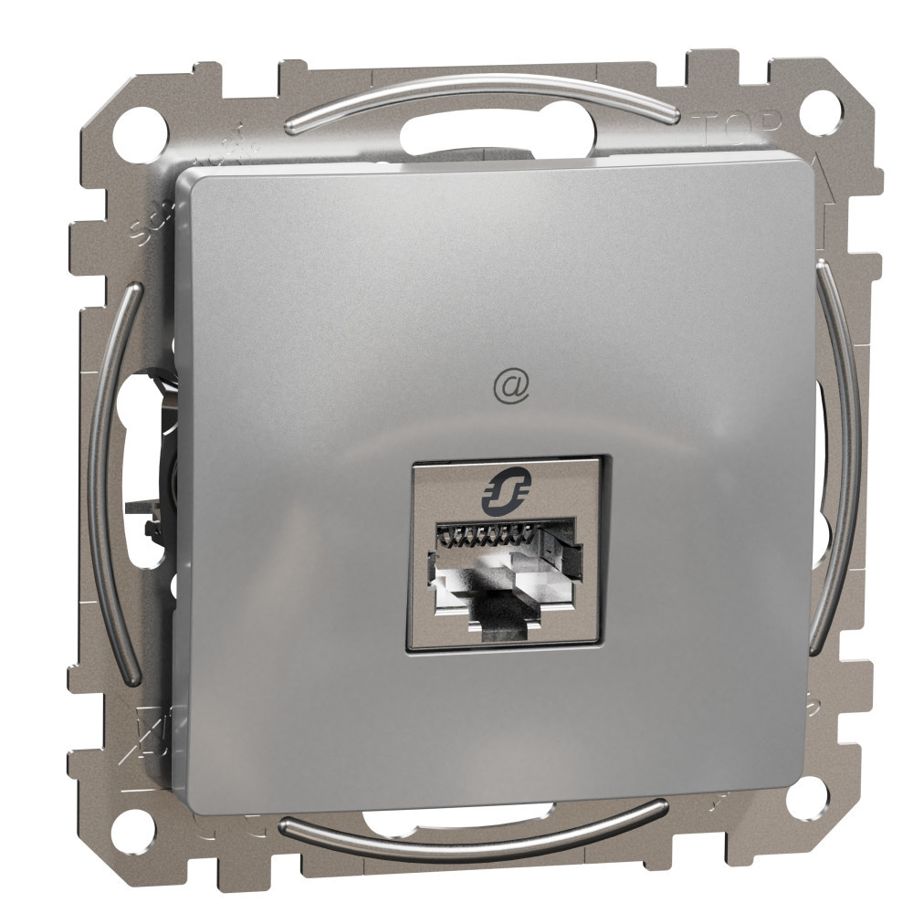 Розетка RJ45 STP cat.6 Алуминий  - SCHNEIDER ELECTRIC Sedna Design SDD113461S