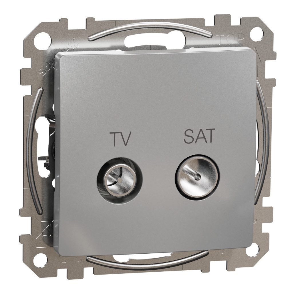 TV+SAT Розетка крайна 4dB Алуминий  - SCHNEIDER ELECTRIC Sedna Design SDD113471S