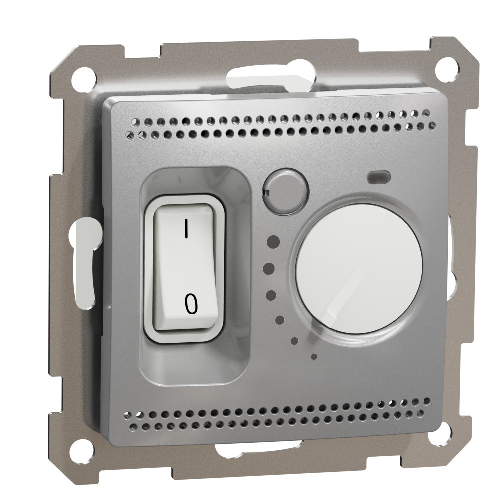 Стаен термостат 16A обхват 5 °C до 30 °C Алуминий  - SCHNEIDER ELECTRIC Sedna Design SDD113506