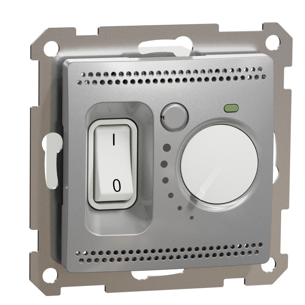 Подов термостат 16A  обхват от 5 °C до 50 °C Алуминий  - SCHNEIDER ELECTRIC Sedna Design SDD113507