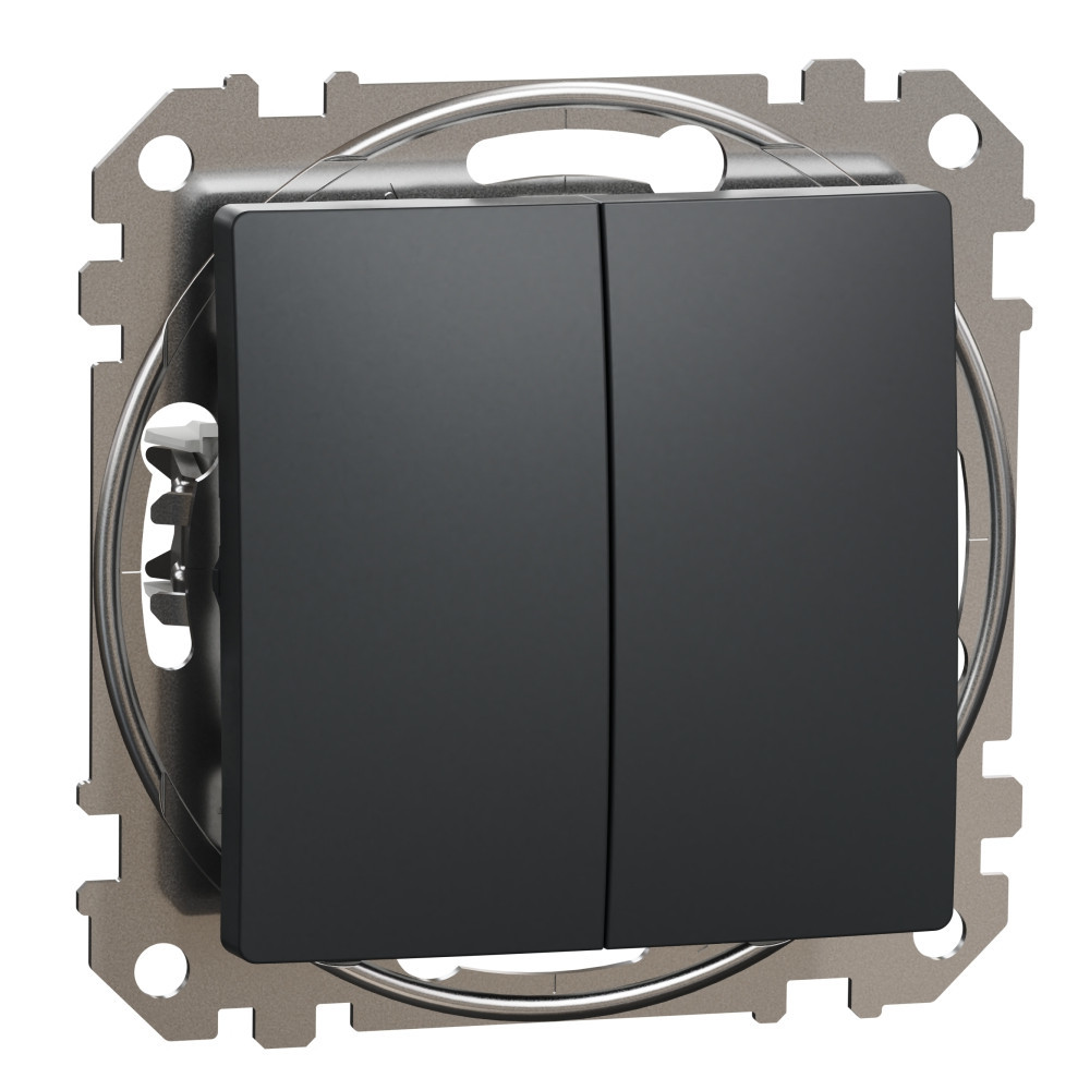 Сериен девиаторен ключ 10A Антрацит  - SCHNEIDER ELECTRIC Sedna Design SDD114108