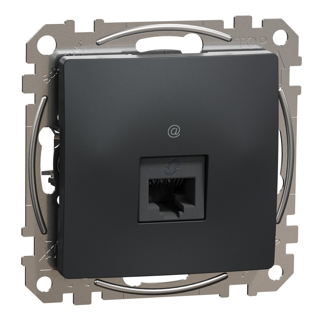Розетка RJ45 UTP cat.5e Антрацит  - SCHNEIDER ELECTRIC Sedna Design SDD114451