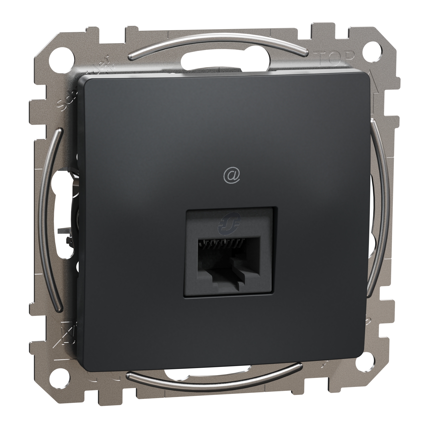 Розетка RJ45 UTP cat.6 Антрацит  - SCHNEIDER ELECTRIC Sedna Design SDD114461