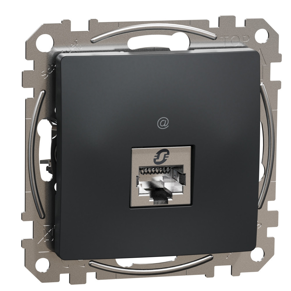 Розетка RJ45 STP cat.6 Антрацит  - SCHNEIDER ELECTRIC Sedna Design SDD114461S