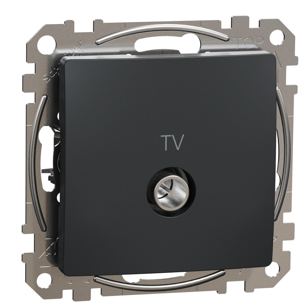 TV Розетка крайна 4dB Антрацит  - SCHNEIDER ELECTRIC Sedna Design SDD114471
