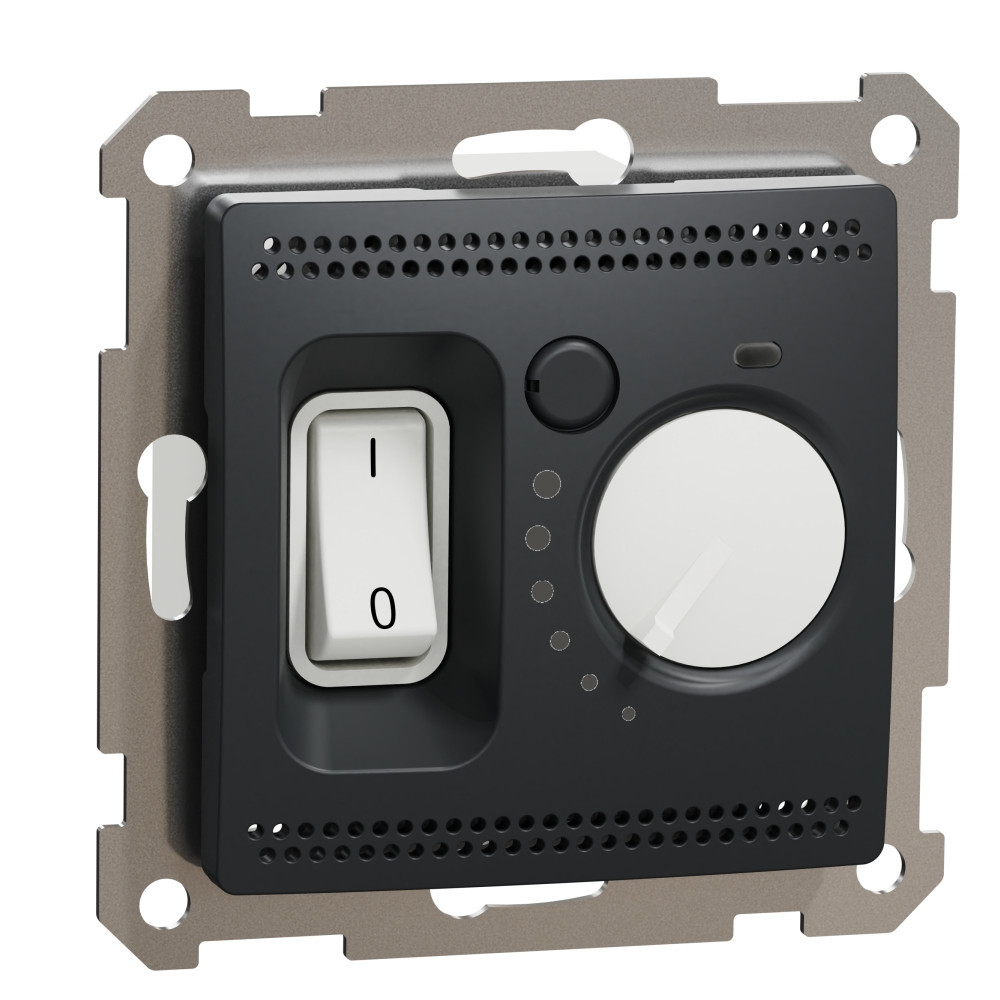 Подов термостат 16A  обхват от 5 °C до 50 °C Антрацит  - SCHNEIDER ELECTRIC Sedna Design SDD114507