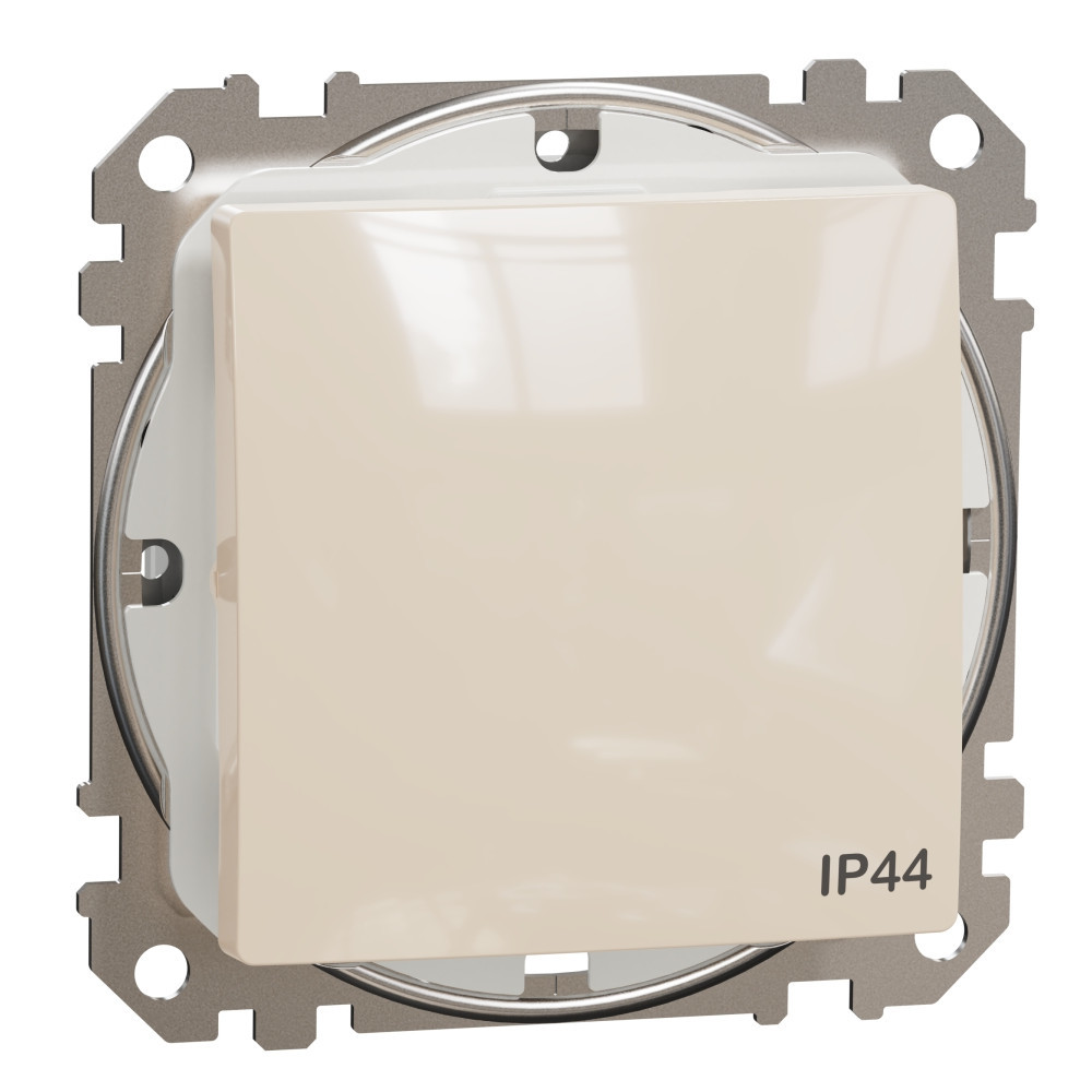 Еднополюсен ключ 10A IP44 Крем  - SCHNEIDER ELECTRIC Sedna Design SDD212101