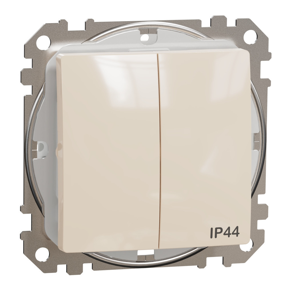 Сериен ключ 10A IP44 Крем  - SCHNEIDER ELECTRIC Sedna Design SDD212105