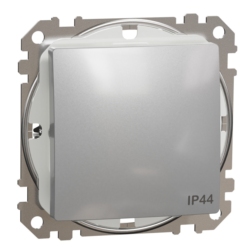 Еднополюсен ключ 10A IP44 Алуминий  - SCHNEIDER ELECTRIC Sedna Design SDD213101
