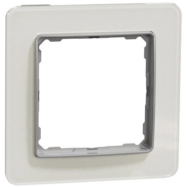 Рамка 1х Бяло стъкло - SCHNEIDER ELECTRIC Sedna Elements SDD360801