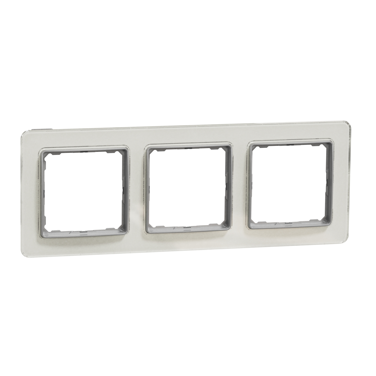 Рамка 3х Бяло стъкло - SCHNEIDER ELECTRIC Sedna Elements SDD360803