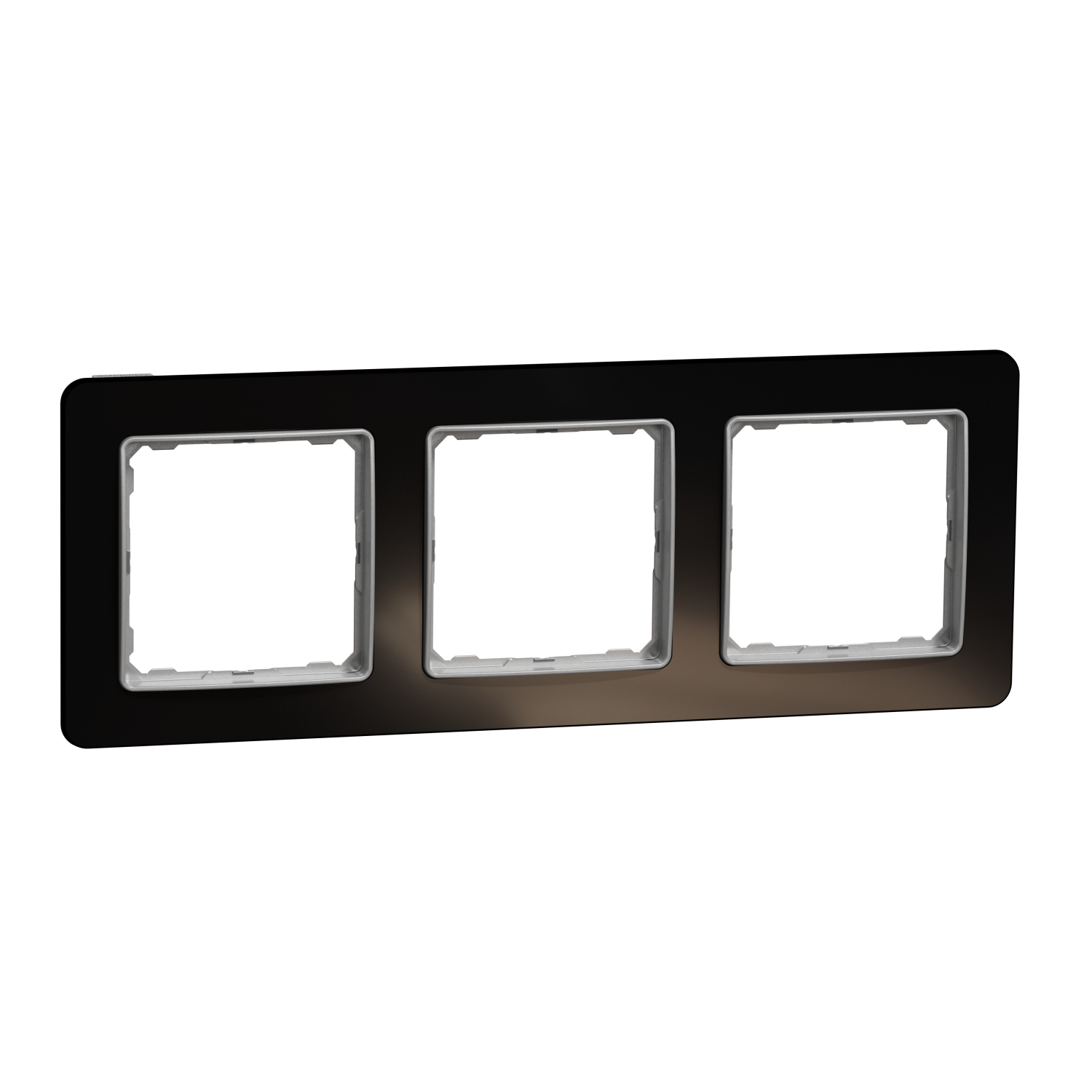 Рамка 3х Тъмно стъкло  - SCHNEIDER ELECTRIC Sedna Elements SDD361803