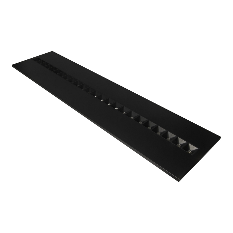LED панел  PL Louver 1200 27,5W 4000lm 4000K Ra>80 UGR<16 IP20 1195x295, черен - LEDVANCE Panel LOUVER LED149733