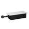 Мебелна кутия за вграждане 3x 2P+E Шуко, с кабел 1.5m, цвят Бял