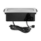 Мебелна кутия Inox за вграждане 2x 2P+E Шуко и 2x USB A+A 2.4А 5V, розетка HDMI 2.0, с кабел 2m, цвят Алуминий/черен