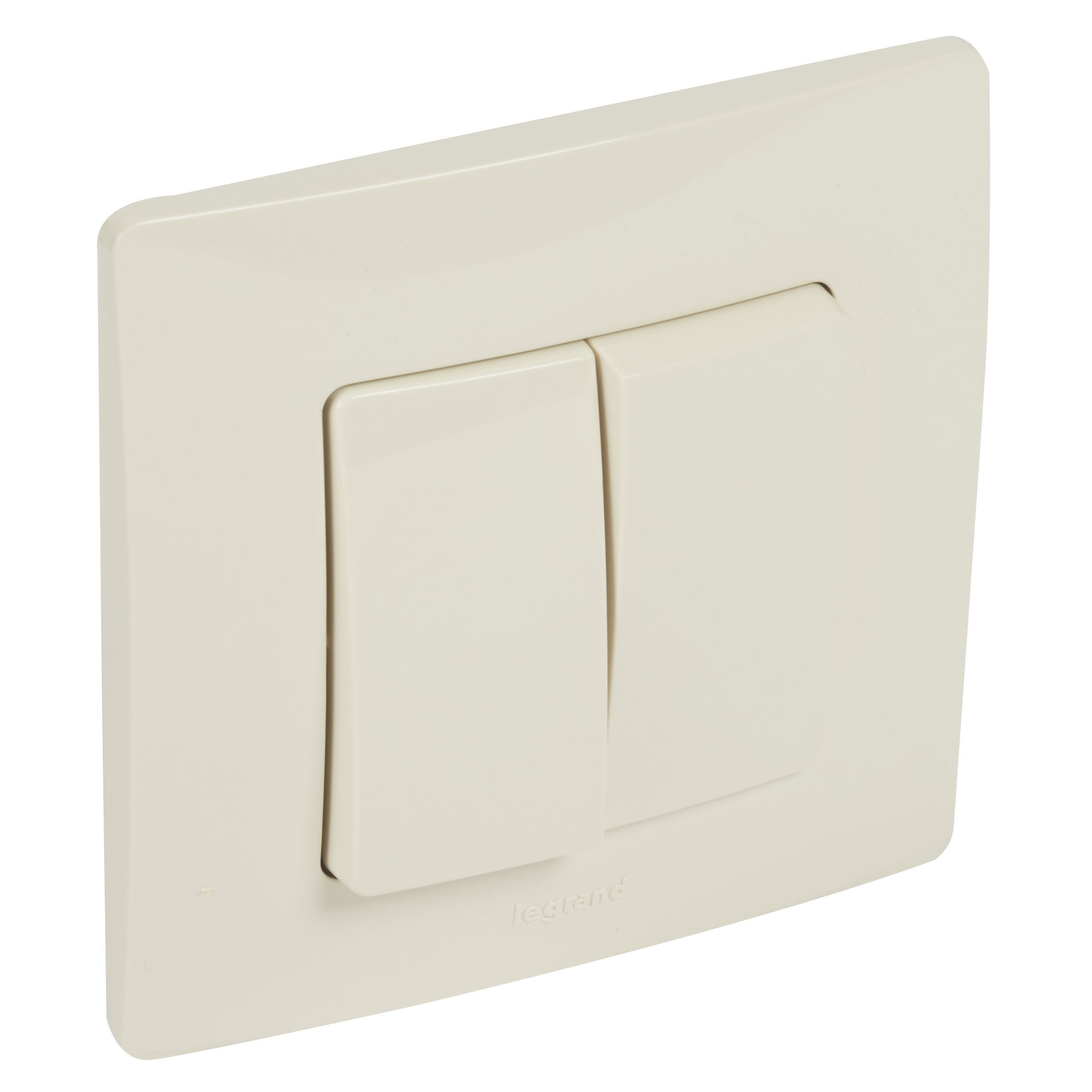 Ключ сериен с рамка 10A 250V Крем /блистер/ - Legrand Niloe 396421