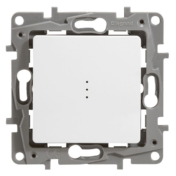 Ключ девиаторен 10А с LED индикатор Бял - Legrand Niloe 664510