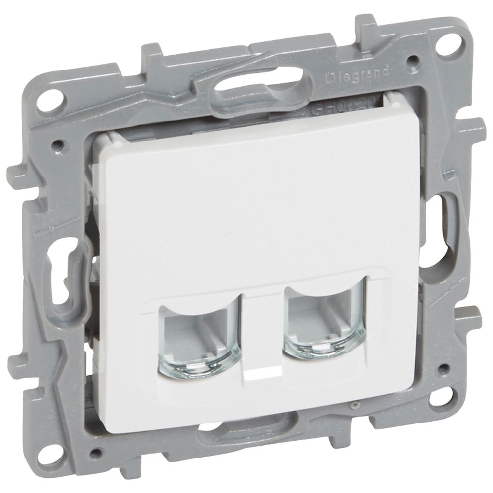 Розетка телефонна 2xRJ11 Бял - Legrand Niloe 664770