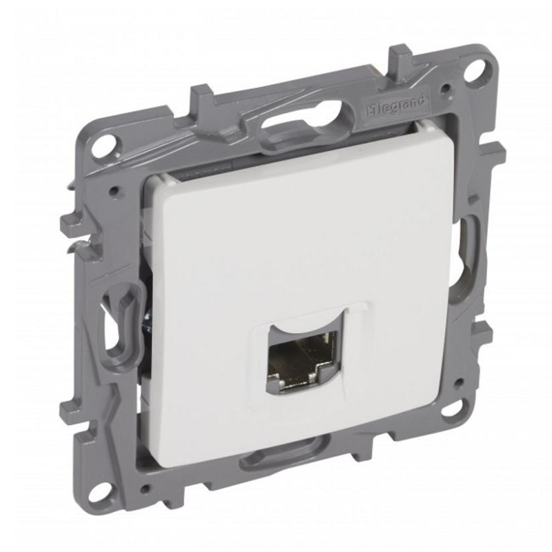 Розетка 1xRJ45 Cat. 6 STP Бял - Legrand Niloe 764575