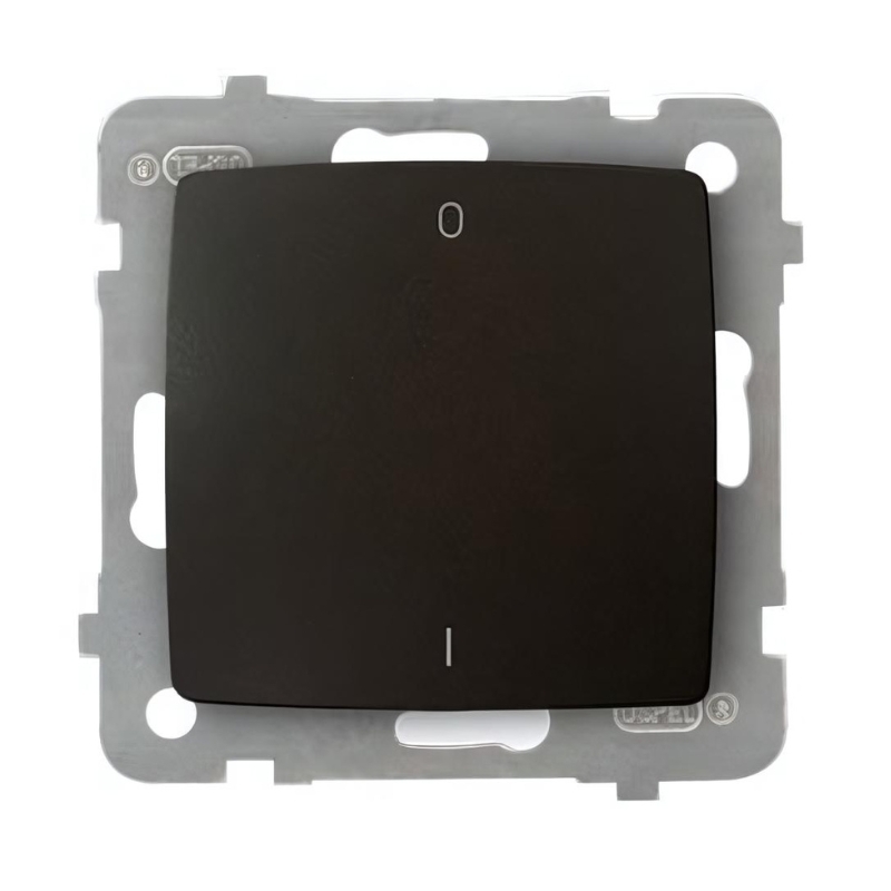 Двуполюсен ключ 10А Шоколад - OSPEL Karo LP-11S/m/40