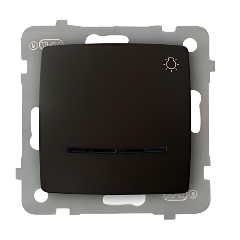 Бутон символ Осветление и индикация 10А Шоколад - OSPEL Karo LP-5SS/m/40