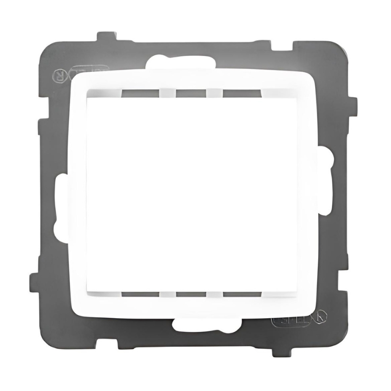 Празен модул и адаптер Mosaic, Бял - OSPEL Karo AP45-1S/m/00
