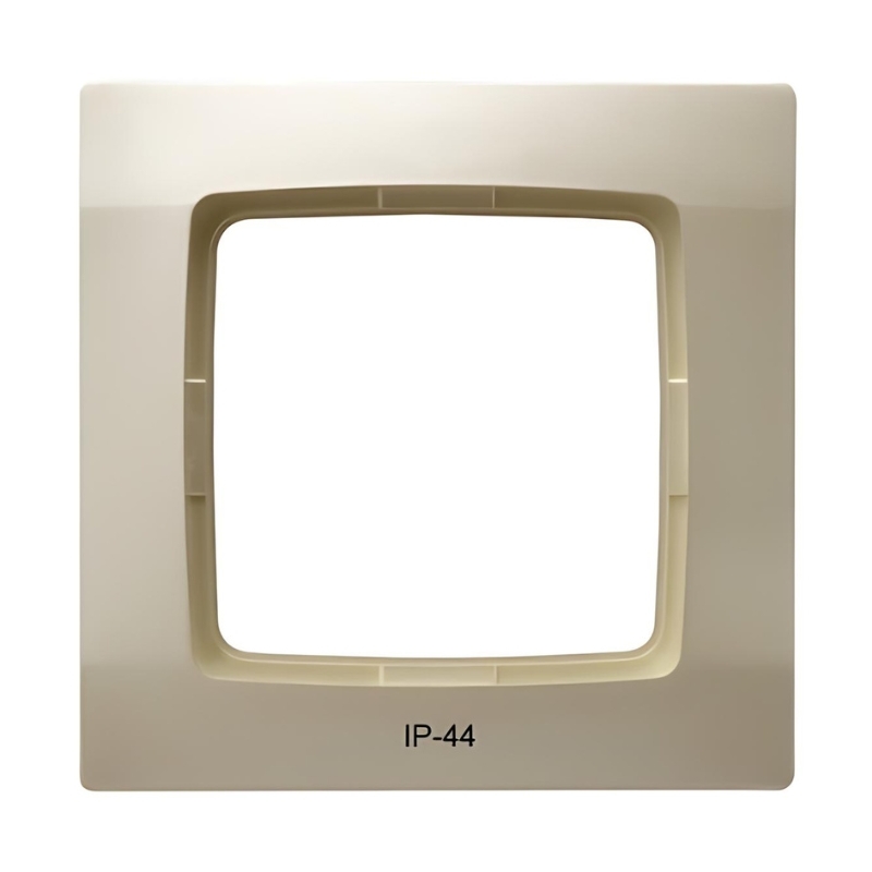 Рамка 1х Крем перла IP44 - OSPEL Karo RH-1S/42