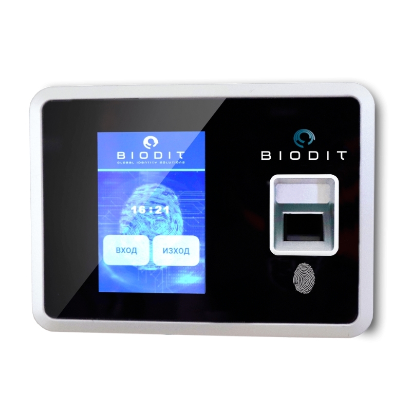 Терминал за работно време чрез RFID, Биометрия и ПИН код - BIODIT TA-01
