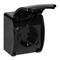 Контакт Шуко 2P+E ОМ 16A IP44 Черен - ORNO Aquatic OR-OE-7105(GS)/B