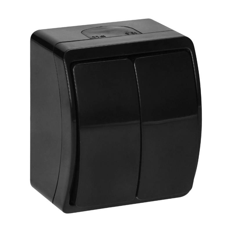 Ключ сериен ОМ 10A IP44 Черен - ORNO Aquatic OR-OE-7101/B