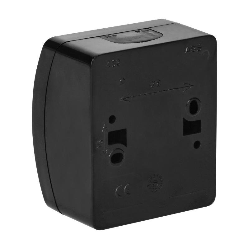 Ключ еднополюсен ОМ 10A IP44 Черен - ORNO Aquatic OR-OE-7100/B
