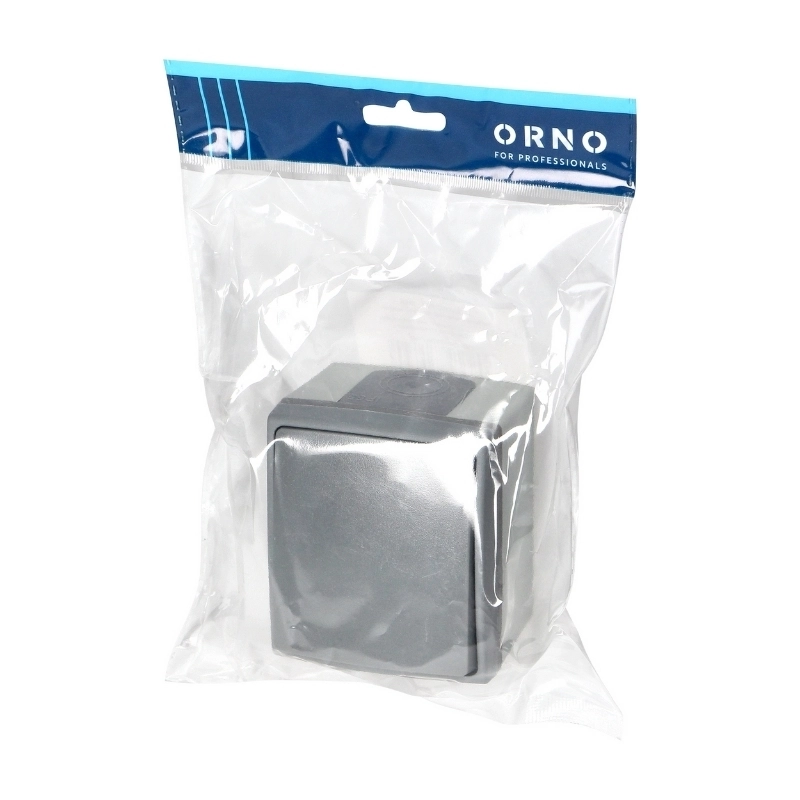 Ключ еднополюсен ОМ 10A IP55 Сив - ORNO Aquatic Pro OR-OE-7400/GR
