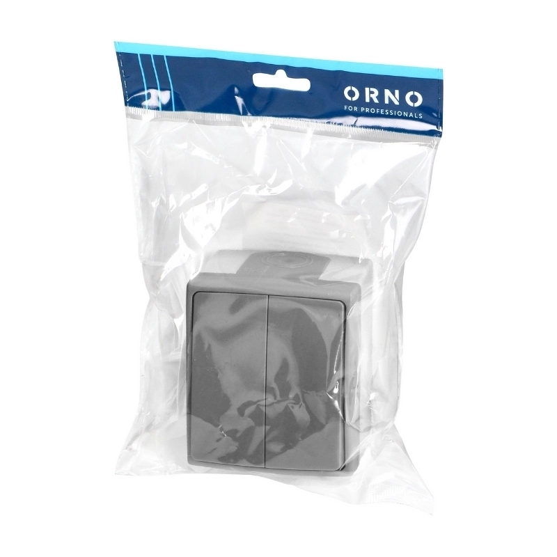 Ключ сериен ОМ 10A IP55 AQUATIC PRO Сив - ORNO Aquatic Pro OR-OE-7401/GR