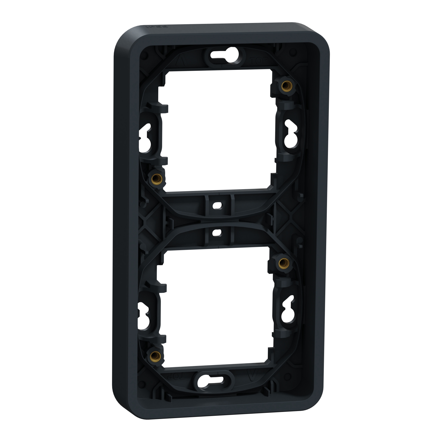 Рамка 2x Антрацит, вертикална, за скрит монтаж IP55 - SCHNEIDER ELECTRIC Mureva Styl MUR34151