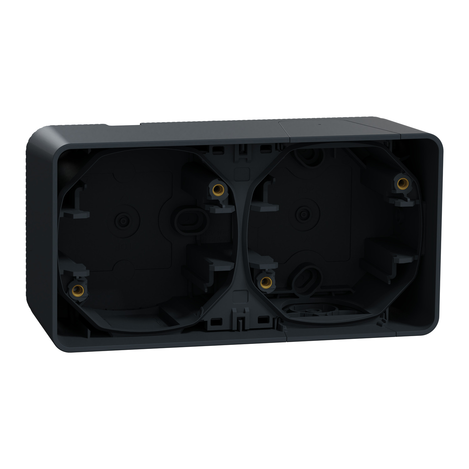 Рамка 2x Антрацит, хоризонтална, за открит монтаж IP55 - SCHNEIDER ELECTRIC Mureva Styl MUR37914