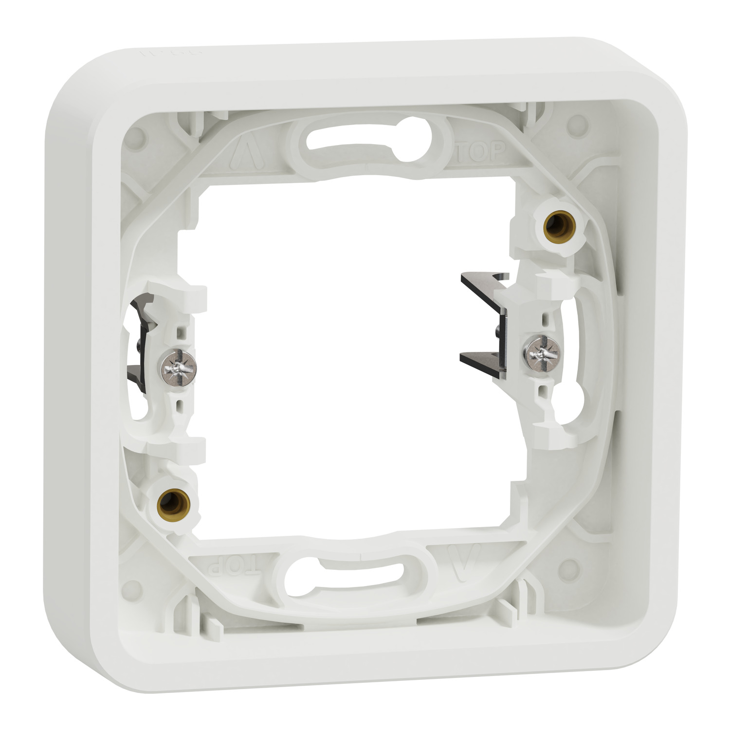 Рамка 1x Бял със скоби, за скрит монтаж IP55 - SCHNEIDER ELECTRIC Mureva Styl MUR39108