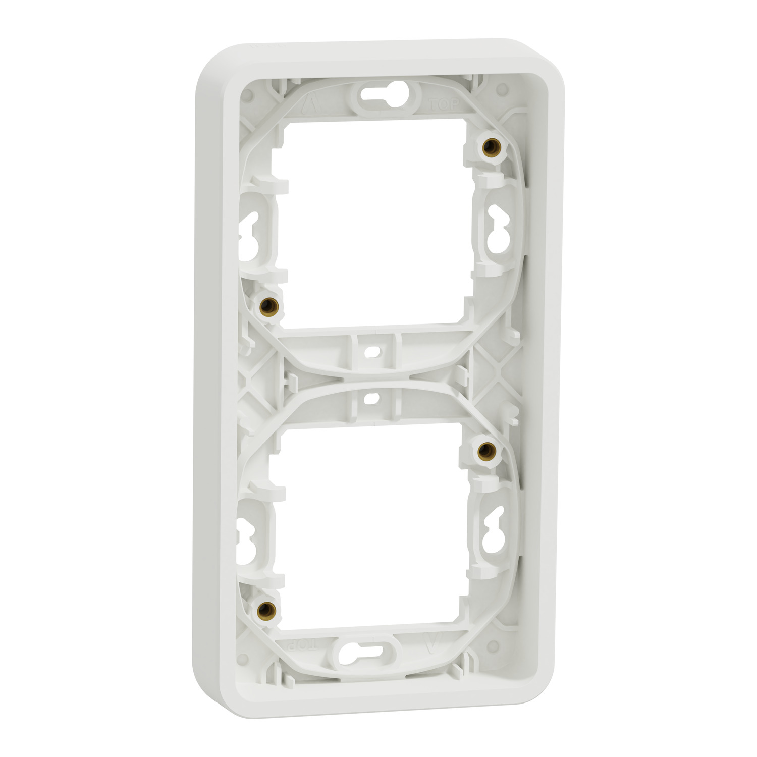 Рамка 2x Бял, вертикална, за скрит монтаж IP55 - SCHNEIDER ELECTRIC Mureva Styl MUR39151