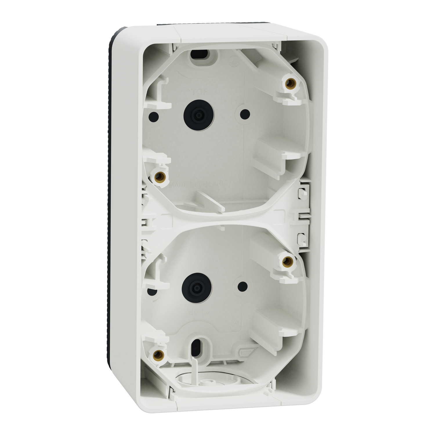 Рамка 2x Бял, вертикална, за открит монтаж IP55 - SCHNEIDER ELECTRIC Mureva Styl MUR39912