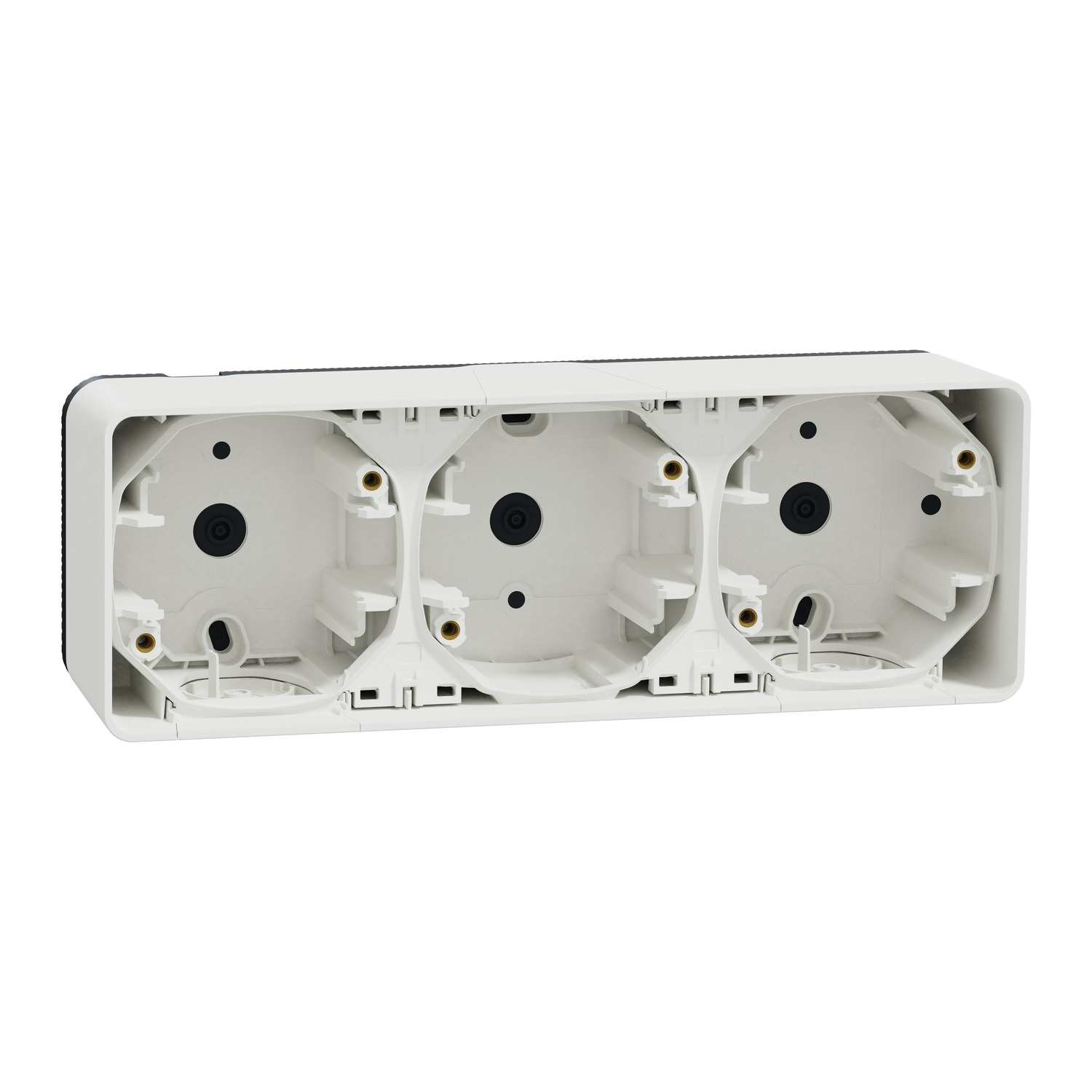 Рамка 3x Бял, хоризонтална, за открит монтаж IP55 - SCHNEIDER ELECTRIC Mureva Styl MUR39913