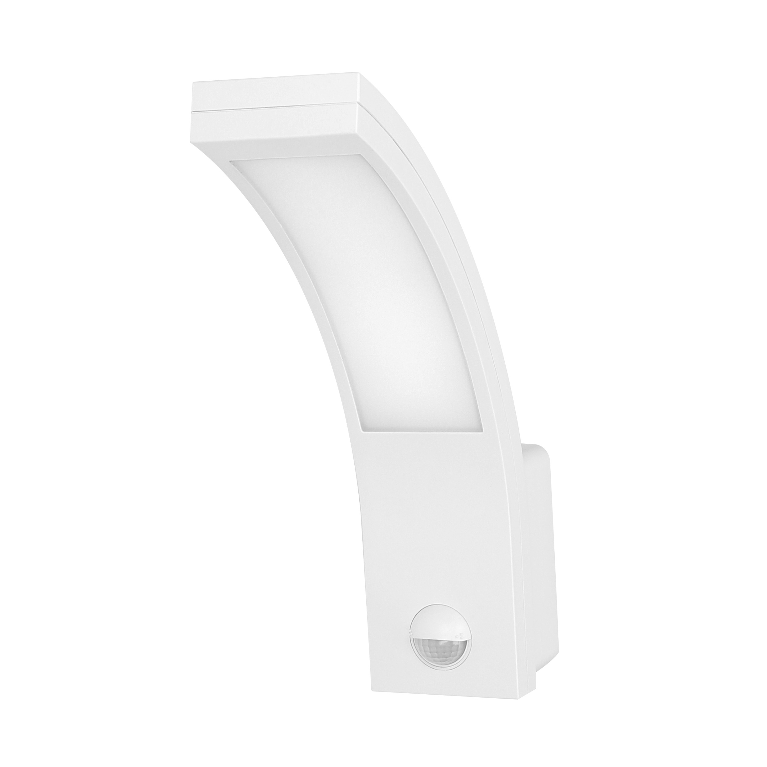 LED декоративен аплик 10W 800lm 4000K, Ra>80, IP54, с PIR 140° , бял - ORNO PIRYT AD-OP-6109WLPMR4