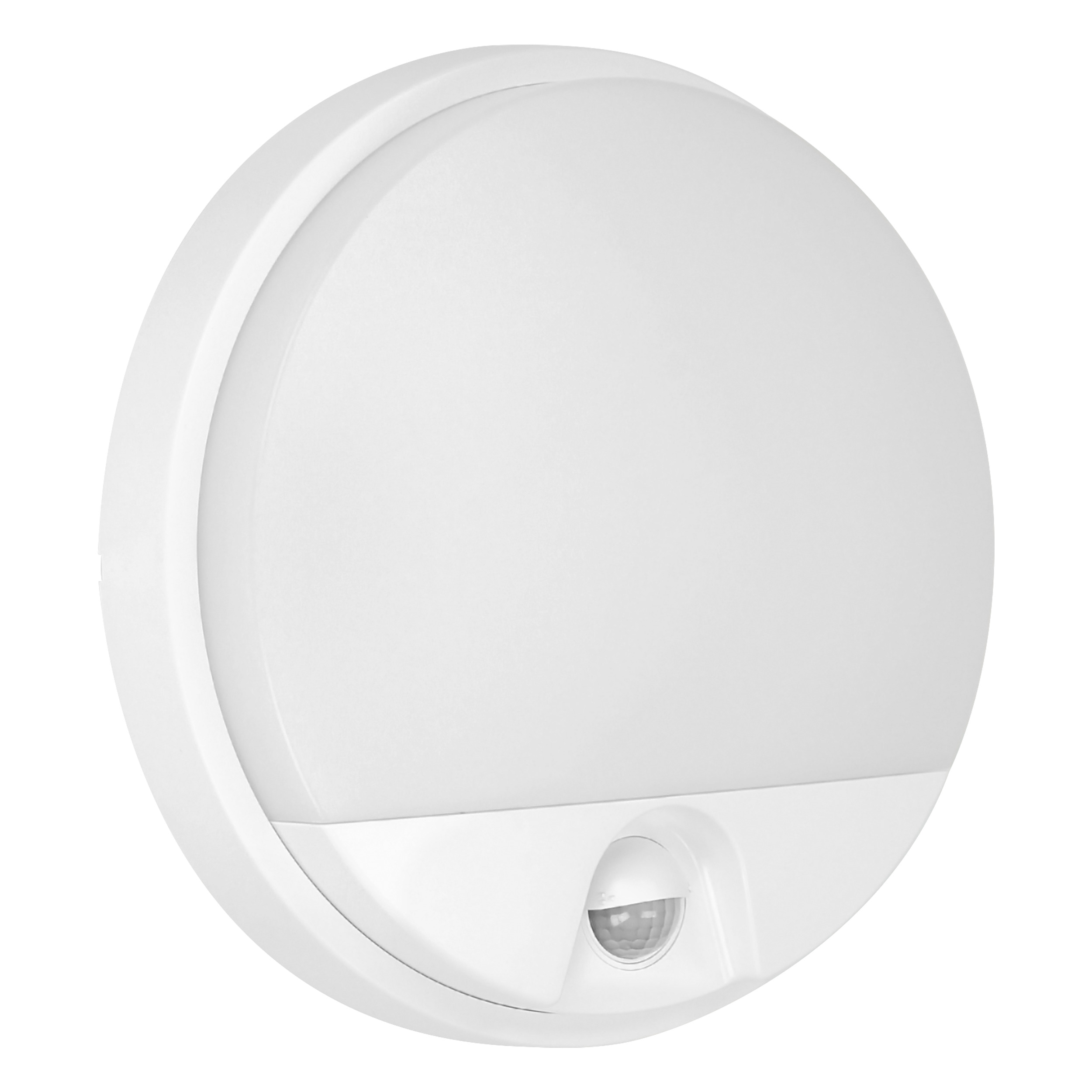 LED декоративен аплик , с PIR, 15W 1100lm 4000K, Ra>80, IP54, бял - ORNO AGAT AD-OP-6112WLPMR4