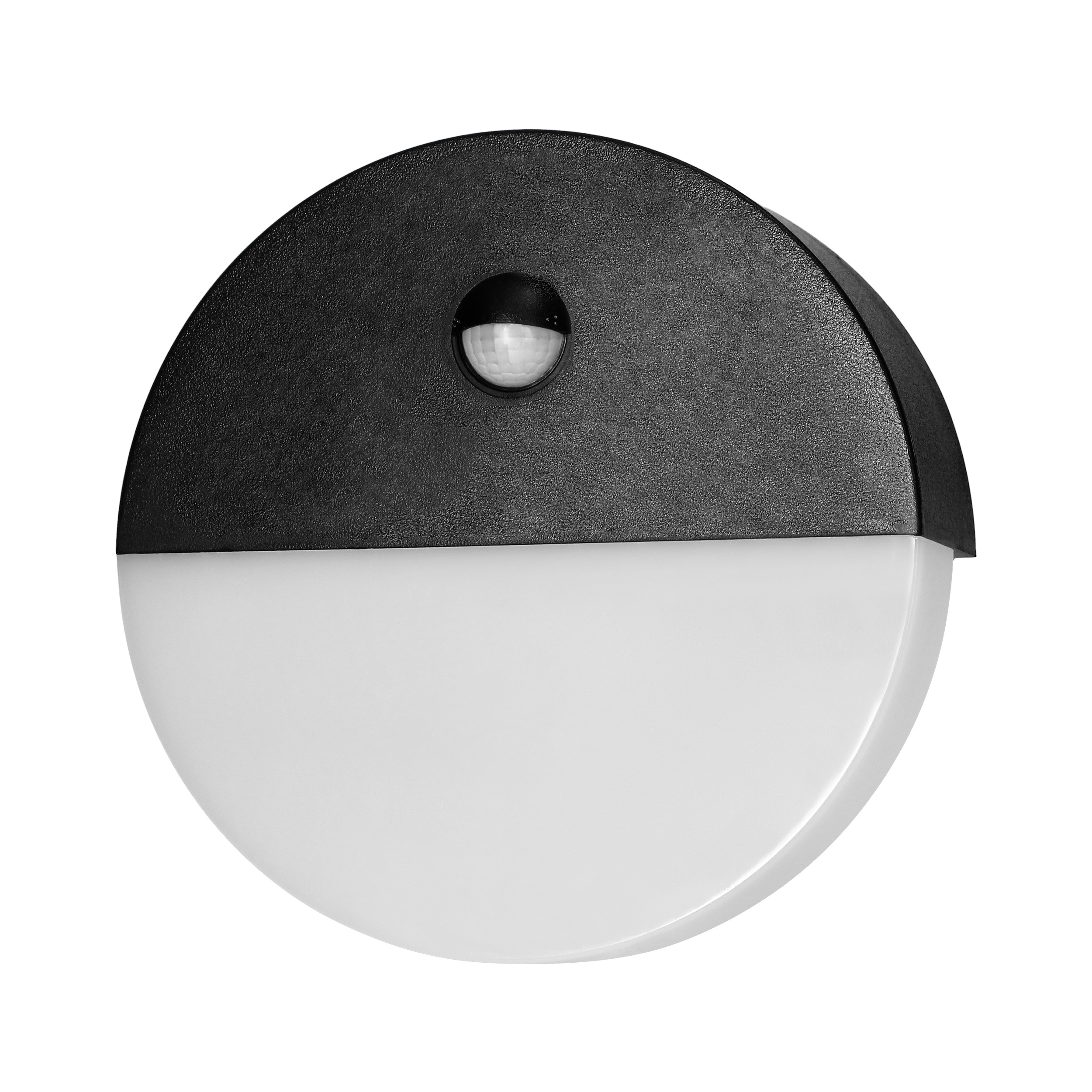 LED декоративен аплик, с PIR 140, 10W 600lm 4000K, Ra>80, IP65, черен - ORNO HALIT AD-OP-6116BLPMR4
